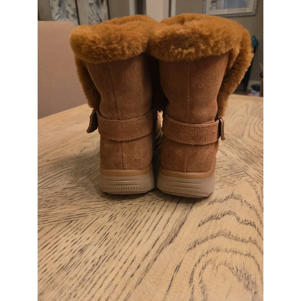 Skechers Slip-Ins Boots Easy Going Casually Perfect Women's 8M Brown Chestnut